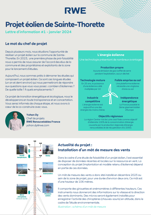 Lettre d'information n°1